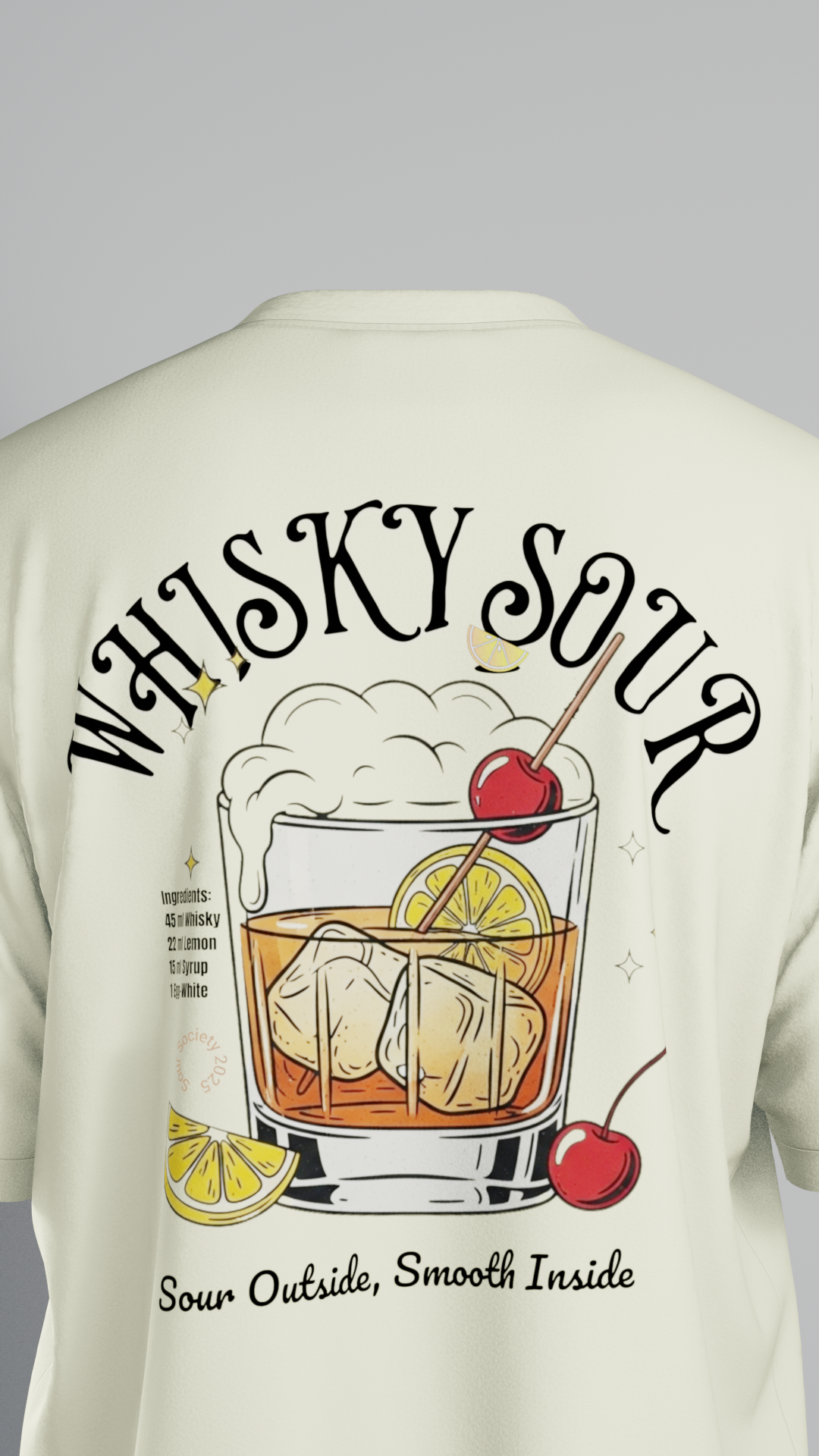 Unisex Oversized Whisky